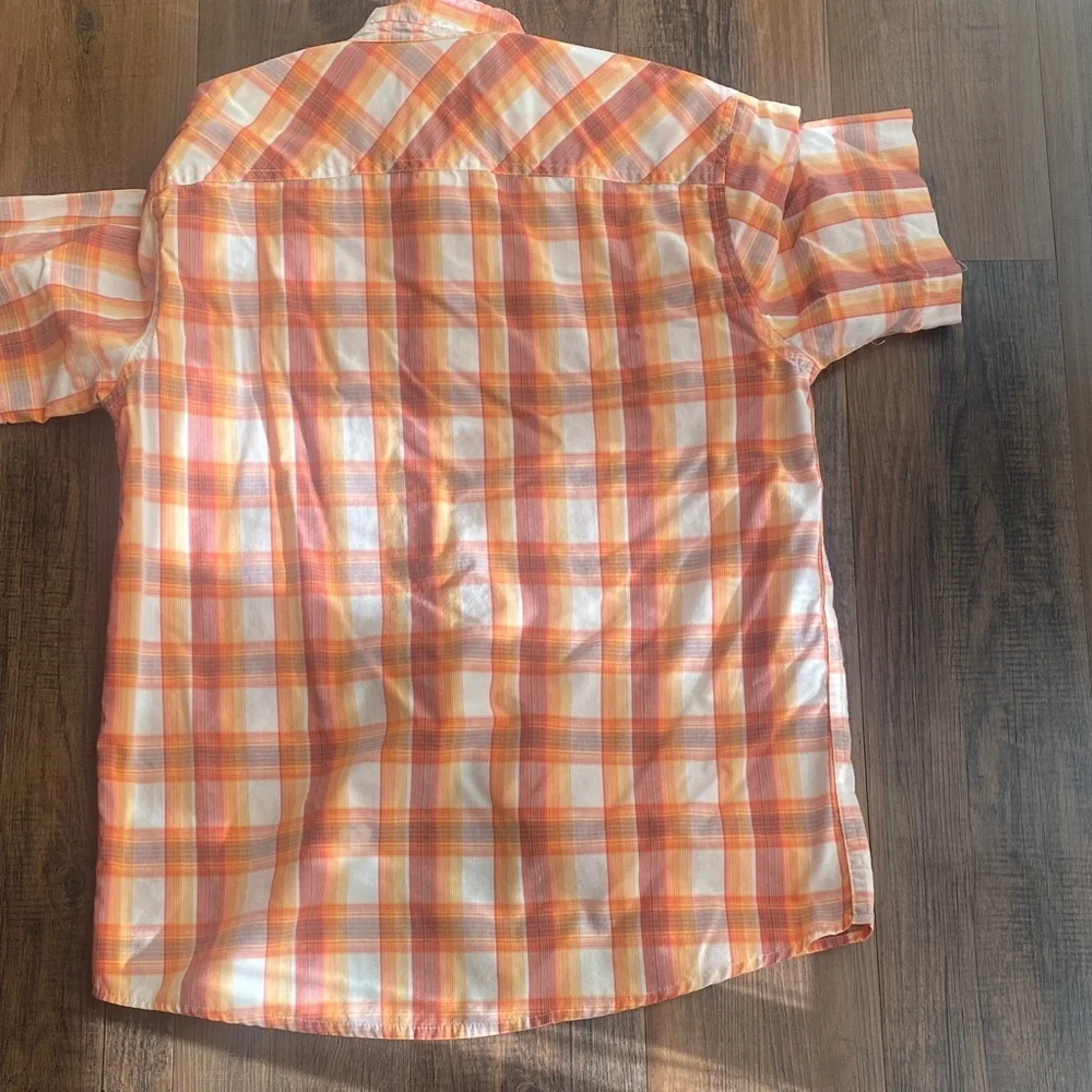 Bundle Ralph Lauren Kids Navy and Route66 Orange Plaid Shirt Set